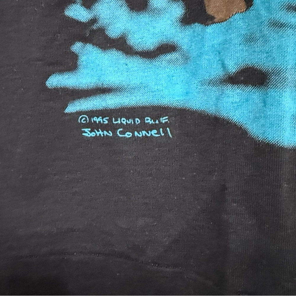 Rare Liquid Blue 1995 All Over Print Grizzly Bear John Connell Tee Size XXL. - Picture 8 of 11